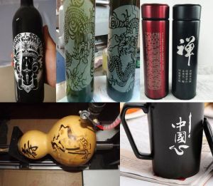 鄂尔多斯乌审旗酒瓶葫芦工艺品激光雕刻机